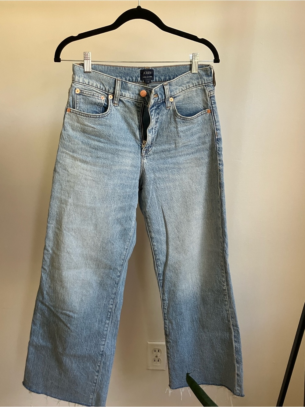 J. Crew Denim Wide-Leg Crop Jeans 2026